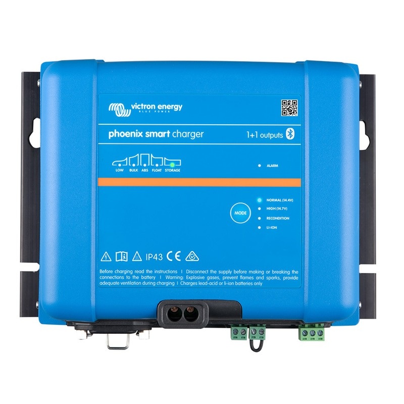 Victron Energy Phoenix Smart IP43 24-Volt 25AMP 120-240VAC, (1+1) Output Battery Charger with Bluetooth, PSC242551095