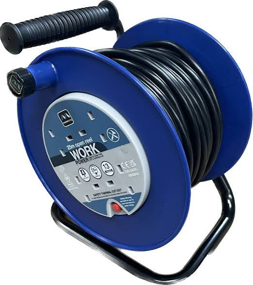 Extension Reel - 25mtr, 220 /240 Volt