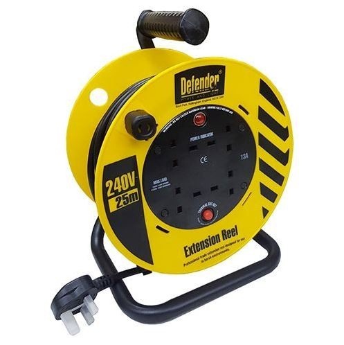 Extension Reel - 25mtr, 220 /240 Volt