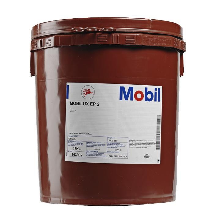 Grease Multipurpose, Mobil Mobilux EP2 18KG Pail