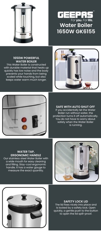 Water Boiler - 10LTR Geepas , GK6155